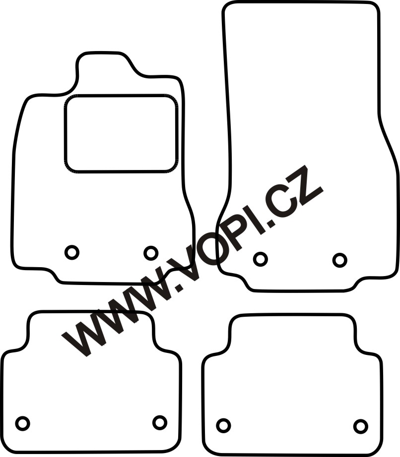 Autokoberce Jaguar XF 09/2015 -  Perfectfit (2212)